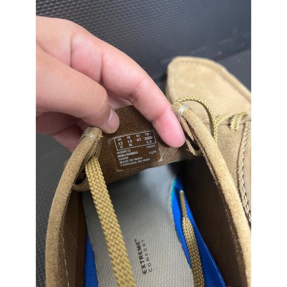 Clarks Shacre Ii Run Shoes Dark Sand Suede Oxford Wallabee Moccasin Size 13 - Picture 9 of 9